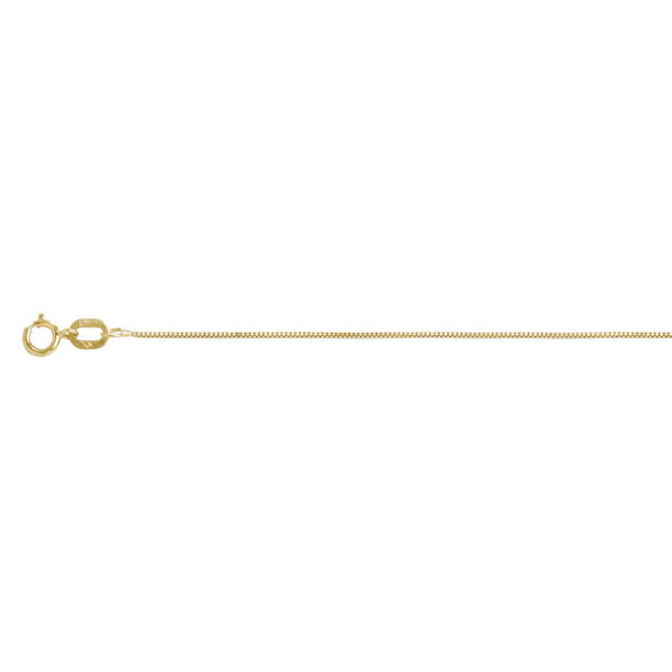 9 in 14k .90mm Box Chain 14 kt Yellow Gold Length 
